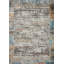 Tapis gris / bleu en polypropylène Mcglothin-144711248