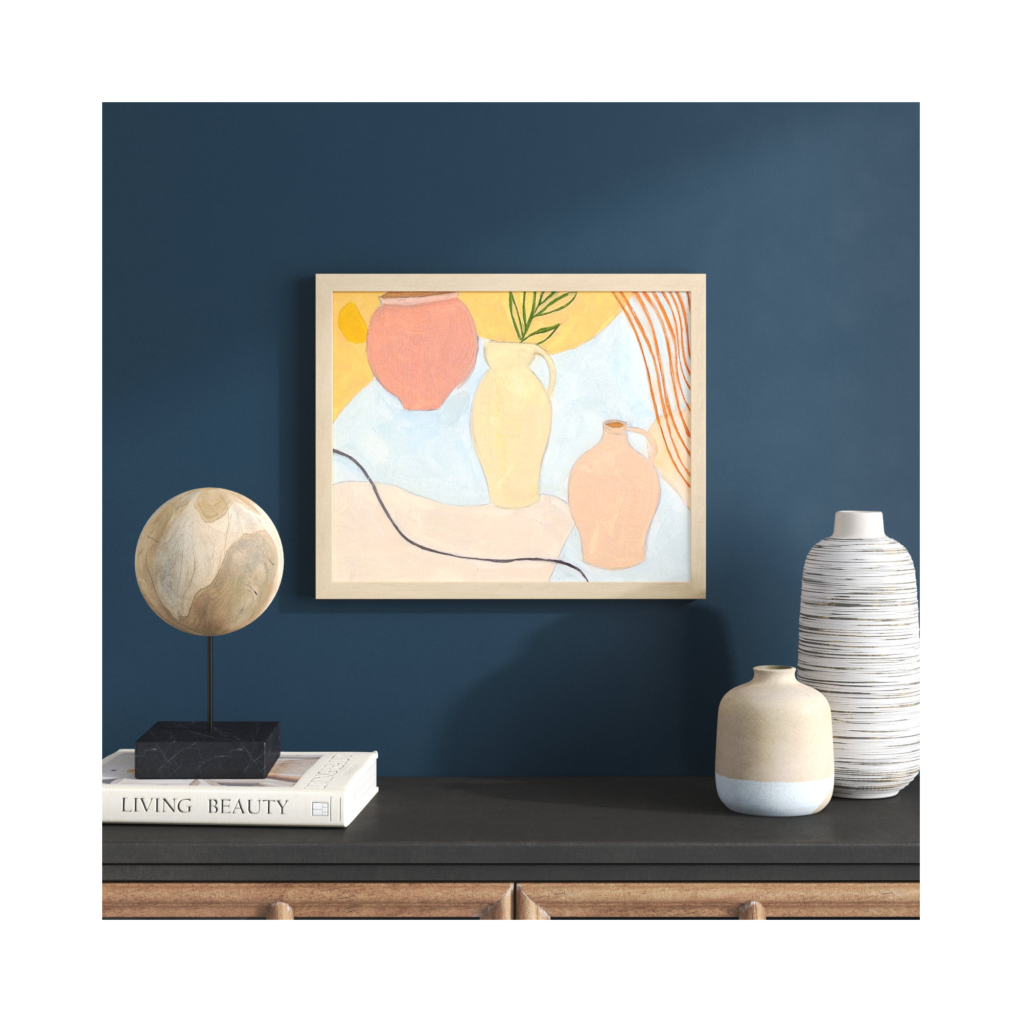 Puzzles II by Melissa Wang, Brown, 21" H x 26" W
