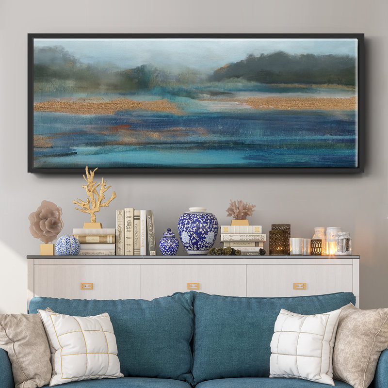 Cold Spring- Framed Canvas, 8" H x 20" W