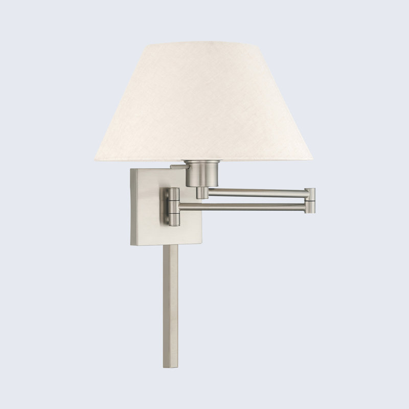 Bras articulé à intensité variable à 1 lumière Mckella, Nickel brossé, Gruau