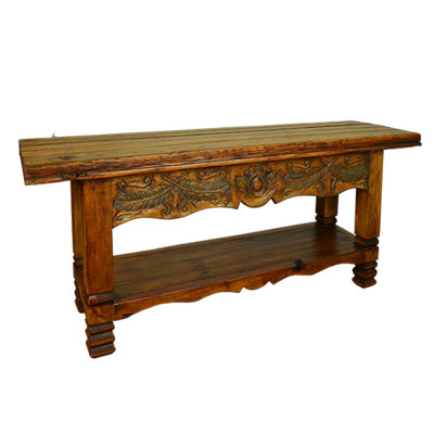 Midnight Feather Console in Natural Finish