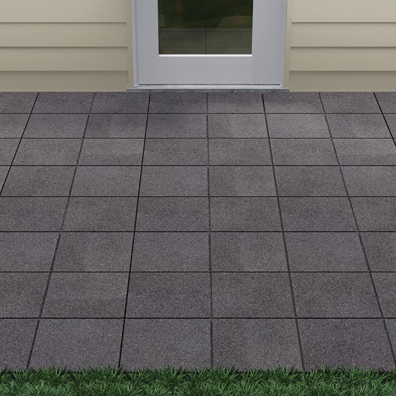 Pavé plat 12 po GroundSmart - (12), Gris