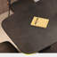 Table de salle à manger moderne en ardoise noire élégante-107125077