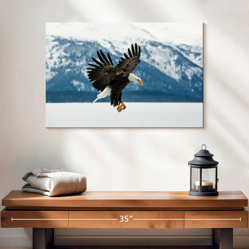 Crowle Bald Eagle On Winter, 16" H x 24" W
