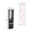 Bar d'angle, support, porte en verre-240674194