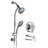 7-Setting Dual Shower Head Spa With - Stainless Steel Slide, Wall Mount Drill- Head, Finish