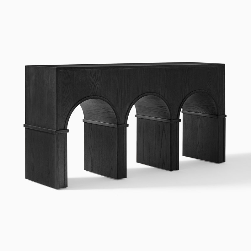  HERNEST Console en chêne 60 po avec 3 tiroirs