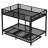 Full over Full Bunk Bed with Twin Trundle for 3 Kids Teens, Affordable Bunk Bed Frame with High Rails/ for Small Room & Guest Room, Simple Design & Easy assembly, Black-777612374