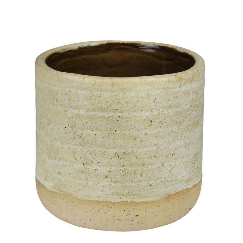 Cache pot Umbria, céramique, blanc - petit