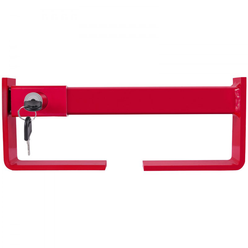 Cargo Container Lock 9.84"-17.32" Locking Distance,Semi Truck Door Locks with 2 Keys, Shipping Container Accessories Red Powder-Coated with Spring Lock (Small Size)