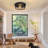 2 Light Farmhouse Flush Mount Ceiling Light-2 Pack (Bulbs Not Included)