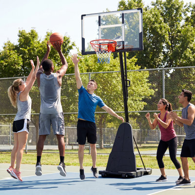 Panier de basketball, système de but réglable en hauteur, panneau arrière en PC
