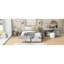 Grand lit plateforme avec 6 tiroirs de rangement, blanc antique-603941659-603941732