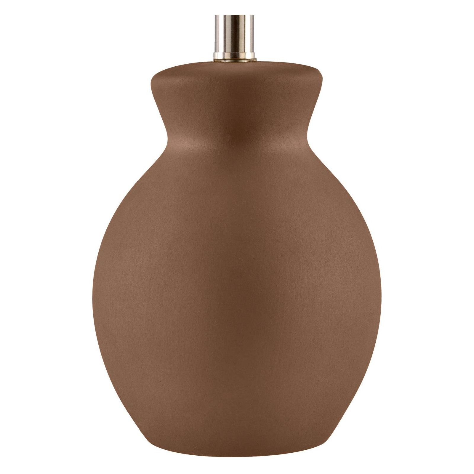 Momsen Scallop Shade Matte Lamp, Brown, Natural, 15"H x 8"W x 8"D