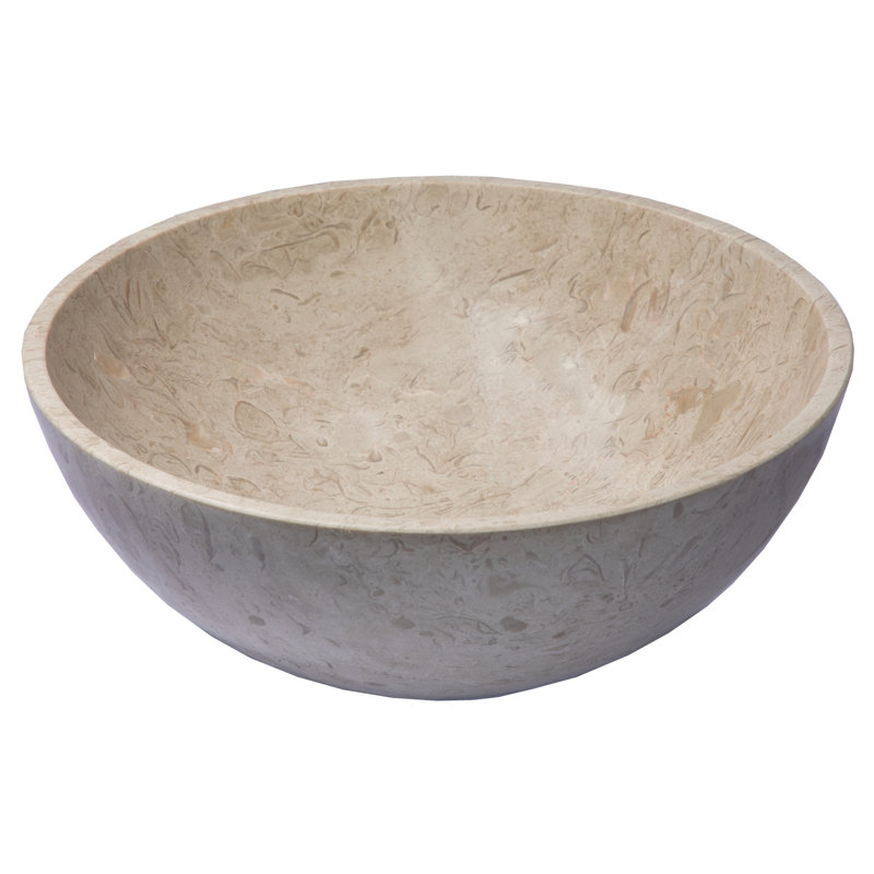 Lavabo de salle de bain vasque circulaire gris