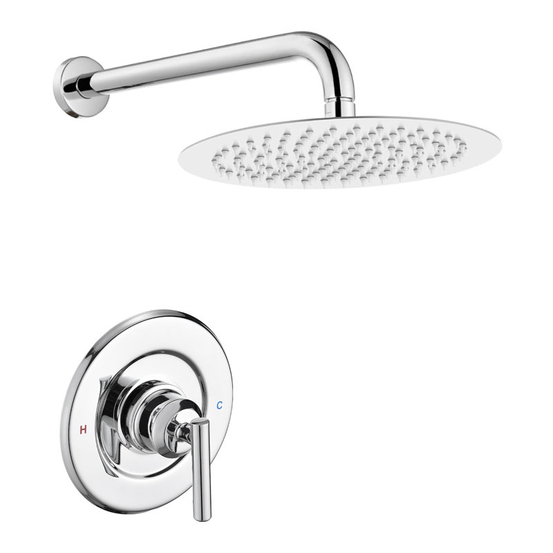 Remplacement de l'ensemble de garniture de robinet de douche Moen, pomme de douche à pluie de 12 po, poignée de douche