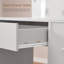 Meuble-lavabo avec miroir, cadeaux de Noël lumineux, bureau de meuble-lavabo avec 4 tiroirs et tablettes ouvertes pour la chambre à coucher, noir-101645050