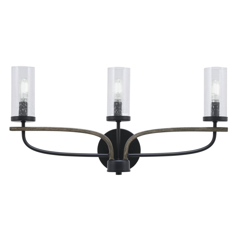 Monterey 3 Light Bath Bar, Black
