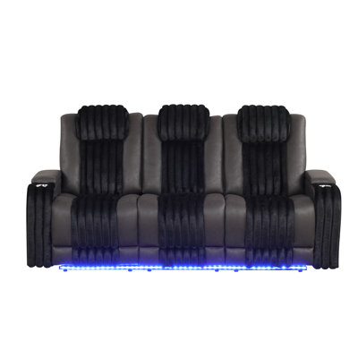 Modern & Contemporary Power Reclining Sets With Power Adjustable Headrests, Usb Outlet Box Charging & Ambient Led Lighting & Ddt(Sofa)