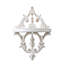Petites tablettes flottantes en bois antique