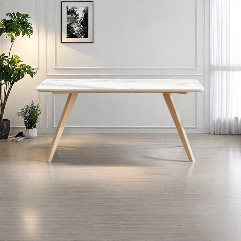 Table de salle à manger Thick Stone, H 29,5 po x L 62,9 po x l 31,4 po