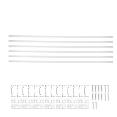 3.3 ft/1M U Shape LED Aluminum Channel, with Milky Cover, End Caps and Mounting Clips, Aluminum Profile for LED Strip Light Installations, Easy Installation, for Under Cabinet Counter