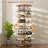 8-Tier 360°Revolving Shoe Storage Rotating Lazy Shoe Rack Entryway Bedroom Hallway-883169471
