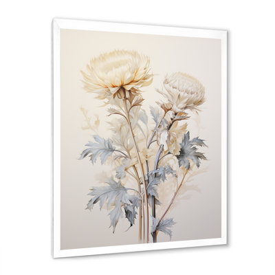 «Beige chardon», art mural sur toile Thistle