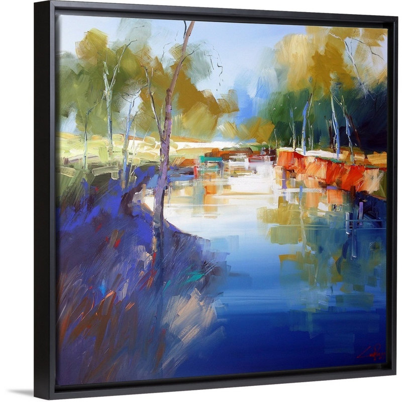 «Morning at Cobram» par Craig Trewin Penny, reproduction d'art sur toile, H 18 po x l 18 po x P 1,75 po, Cadre noir