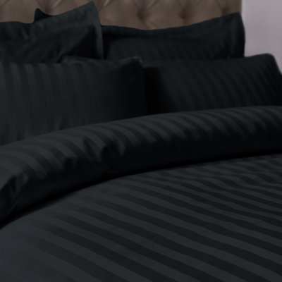 300 Thread Count Cotton Satin Stripe Standard Pillowcase Pair
