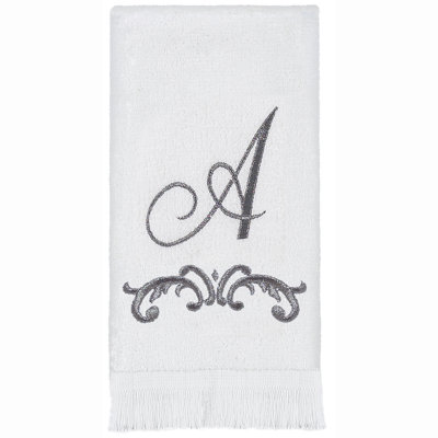 Avanti Linens Scroll Mono Fingertip Towel A
