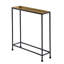 Table d'appoint en métal texturé antique en laiton et bronze avec plateau amovible pour une élégance compacte