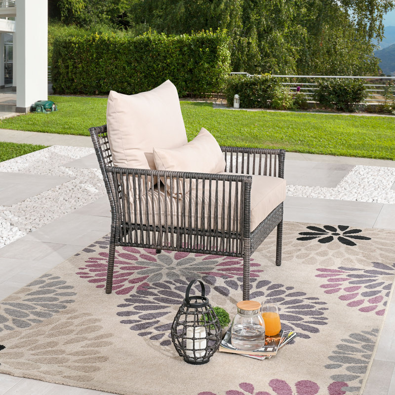 Addiego Outdoor Lounge Chair with Cushions