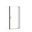 28-32"W X 72"H Left And Right Opening Universal Pivot Shower Door, Open Outside, With 1/4" And 5/16" Tempered Glass And Matted Black Finish