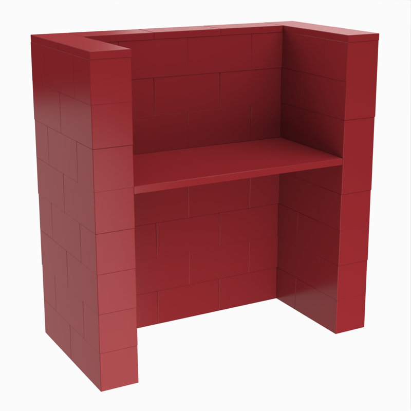 Ensemble de bureau 48 po, Rouge