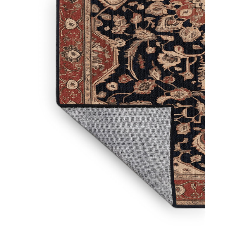 Tapis brun lavable à la machine, Carré 4 pi