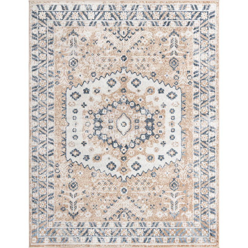 Micsunel Abstract Indoor Rug, Rectangle 8' x 10'