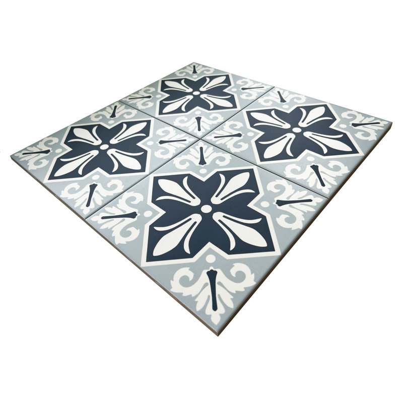 Carreau de porcelaine à motif de mur et de sol à motif cathédrale 8 po x 8 po