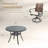 4-person Outdoor Patio Dining Set With Wicker Swivel Chair-1836220226
