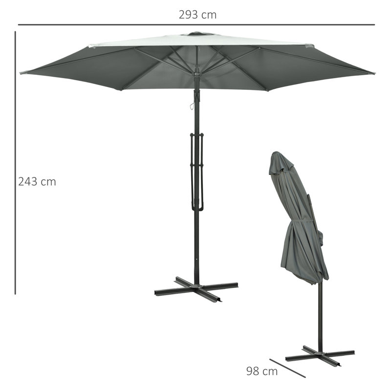 Curiel 293cm Cantilever Parasol