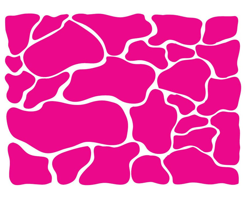 Abstract Wall Decal, Pink