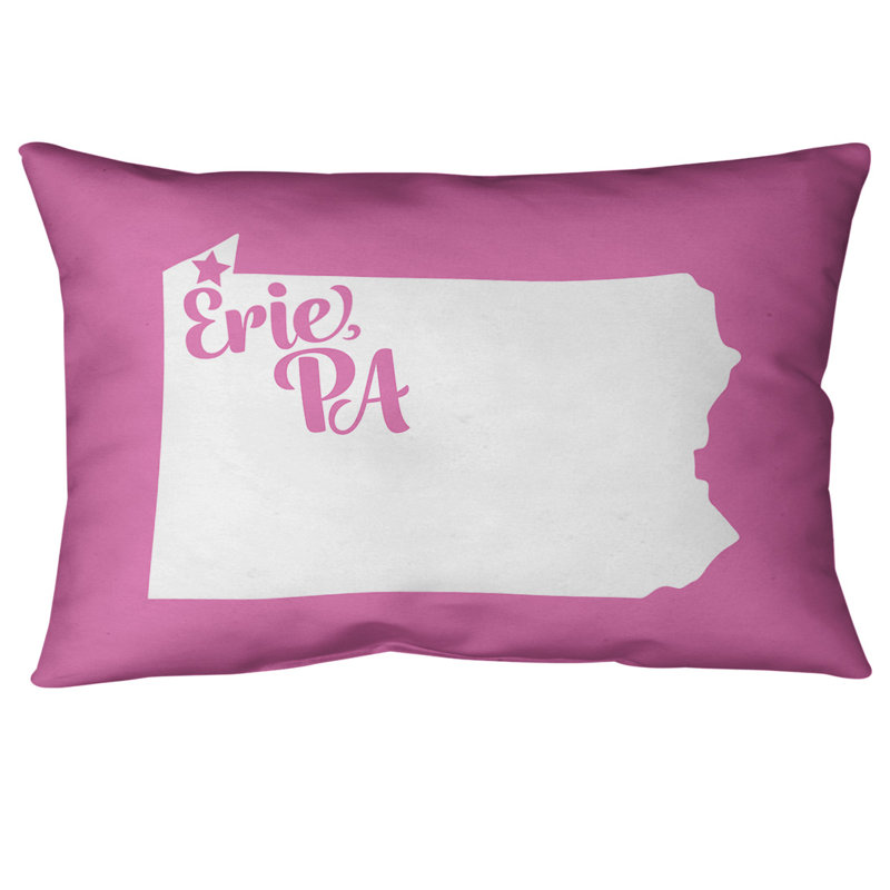 Coussin lombaire intérieur/extérieur, Érié, Rose