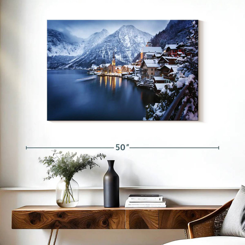 Ravi Wintry Hallstatt, H 26 po x l 39 po