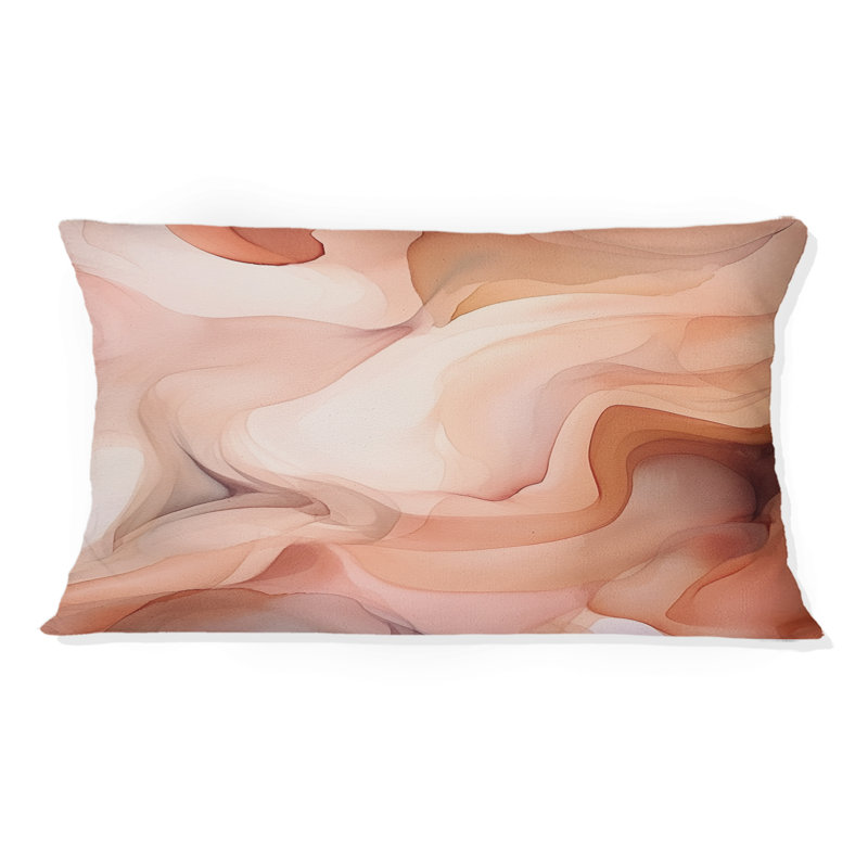 Coussin Distant Clouds Cannelle Infusion Watercolor IV - Abstract Shapes