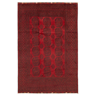 Tapis rouge Khal Mohammadi 6 pi 6 po x 9 pi 4 po