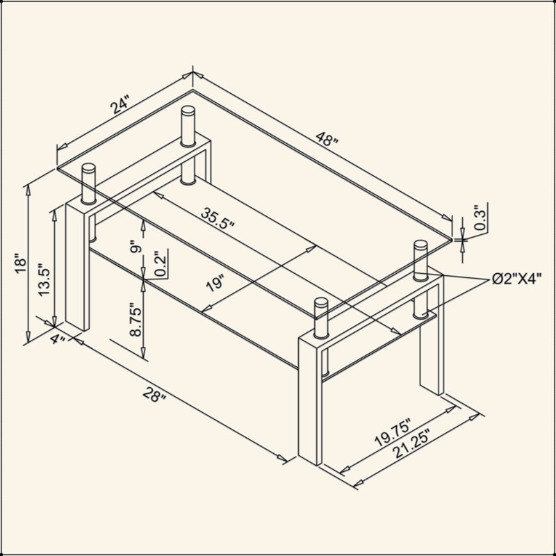 Table basse Moriah