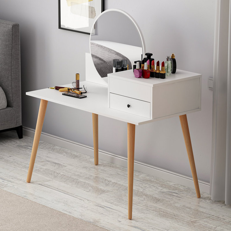 Vanity, White/Brown