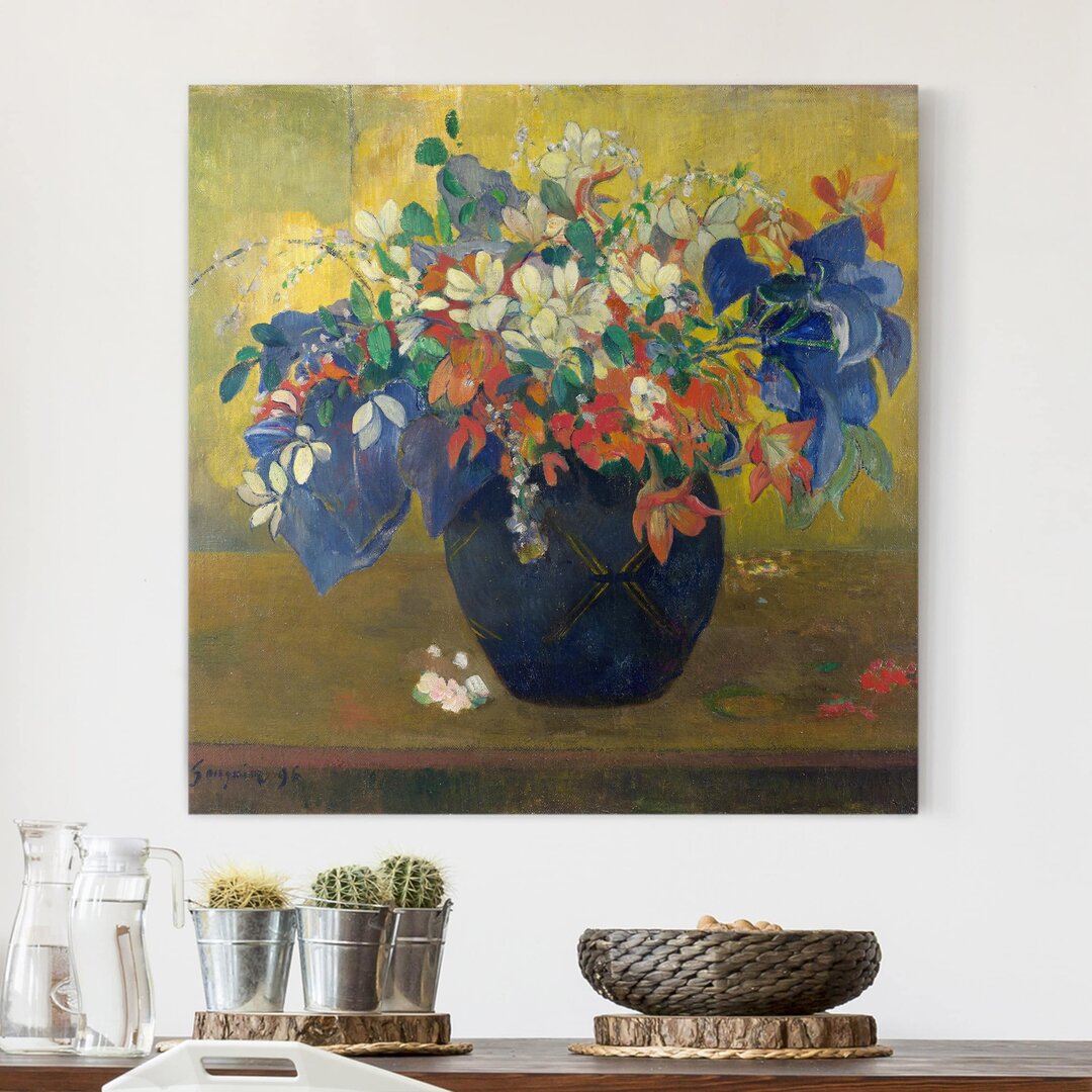 Leinwandbild Blumen in einer Vase von Paul Gauguin