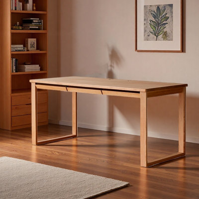Cherry Wood Large-panel Writing Desk 70.86 inches