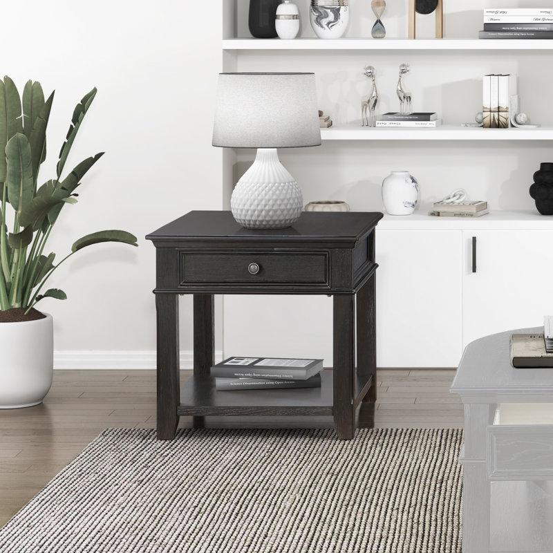 Table de bout avec port USB Futrell